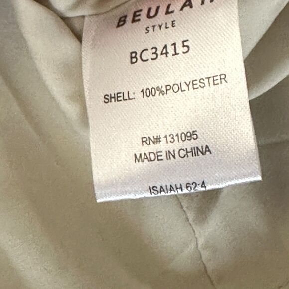 Beulah Style Satin Long Sleeve Ruched Mini Dress Gold Floral Small - Picture 8 of 12